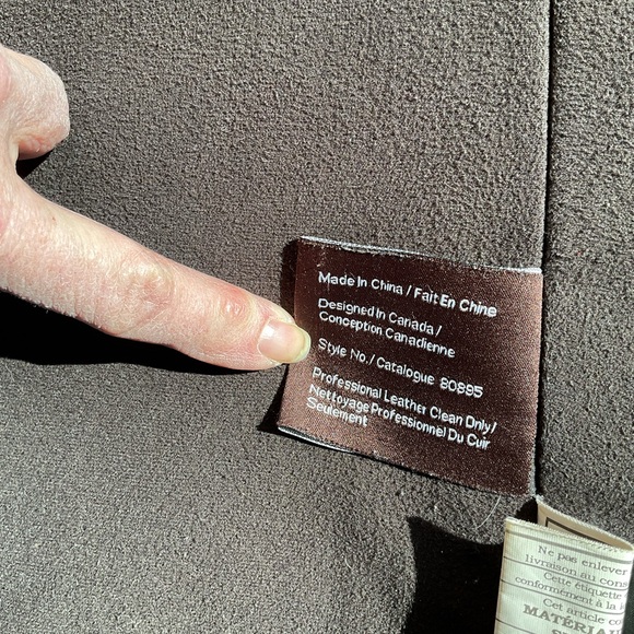 Vintage Danier Men's Brown Leather Thinsulate insulation Jacket Size L - Picture 9 of 13